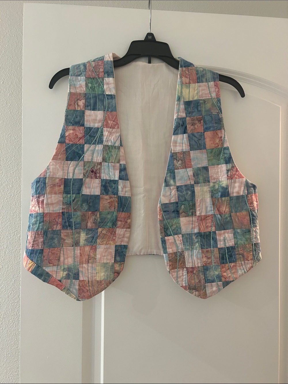 Patchwork Multicolor Womens Vest - Casual Layering